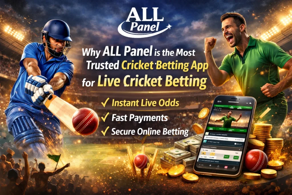 ALL Panel live cricket betting app with real-time odds and mobile betting platform