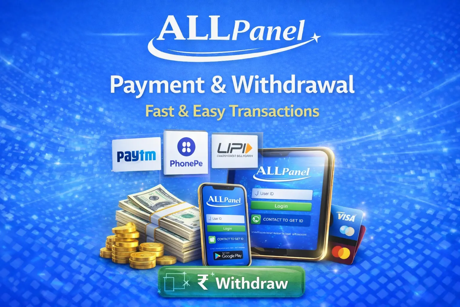 AllPanelExch payment and withdrawal fast and secure transactions image