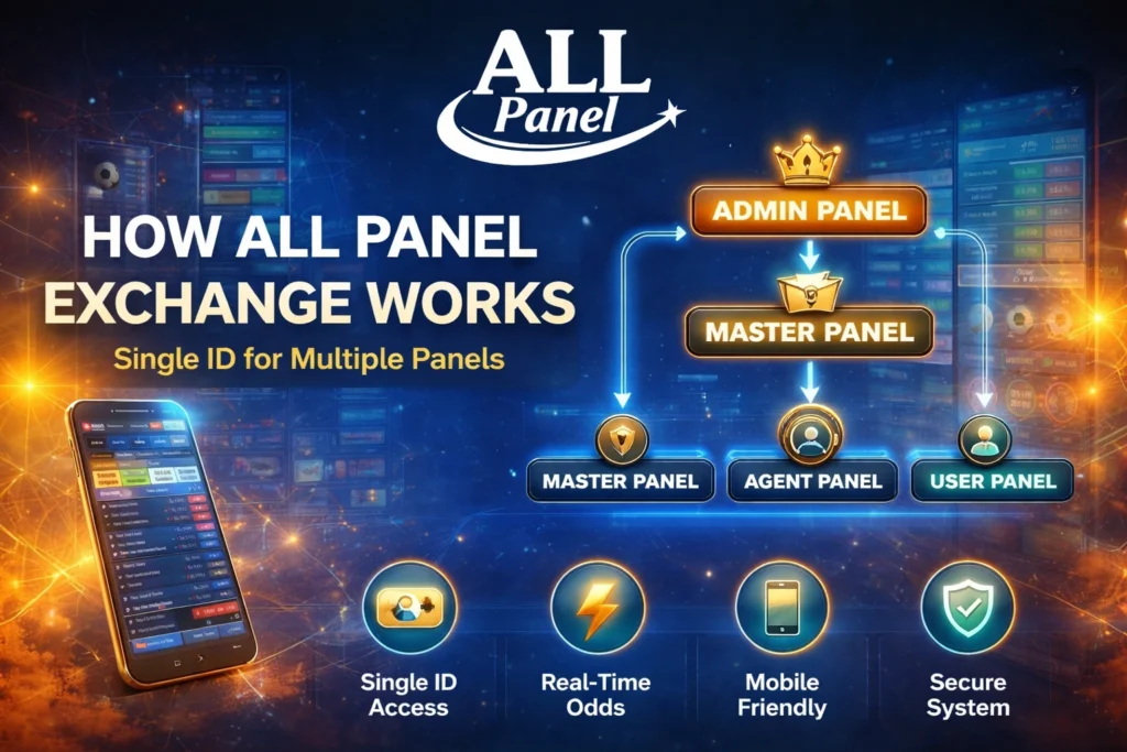 How All Panel Exchange works with single ID access for admin, master, agent and user panels