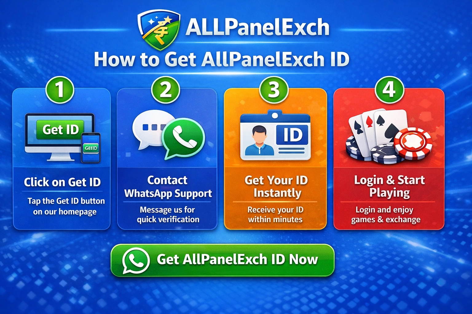 How to Get AllPanelExch ID step by step guide with WhatsApp support