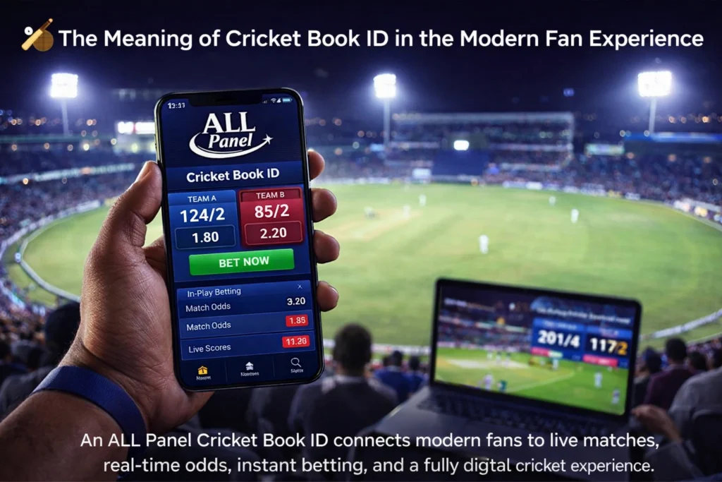 Cricket Book ID platform enhancing modern fan experience with live betting, real-time cricket odds, and secure online exchange access.
