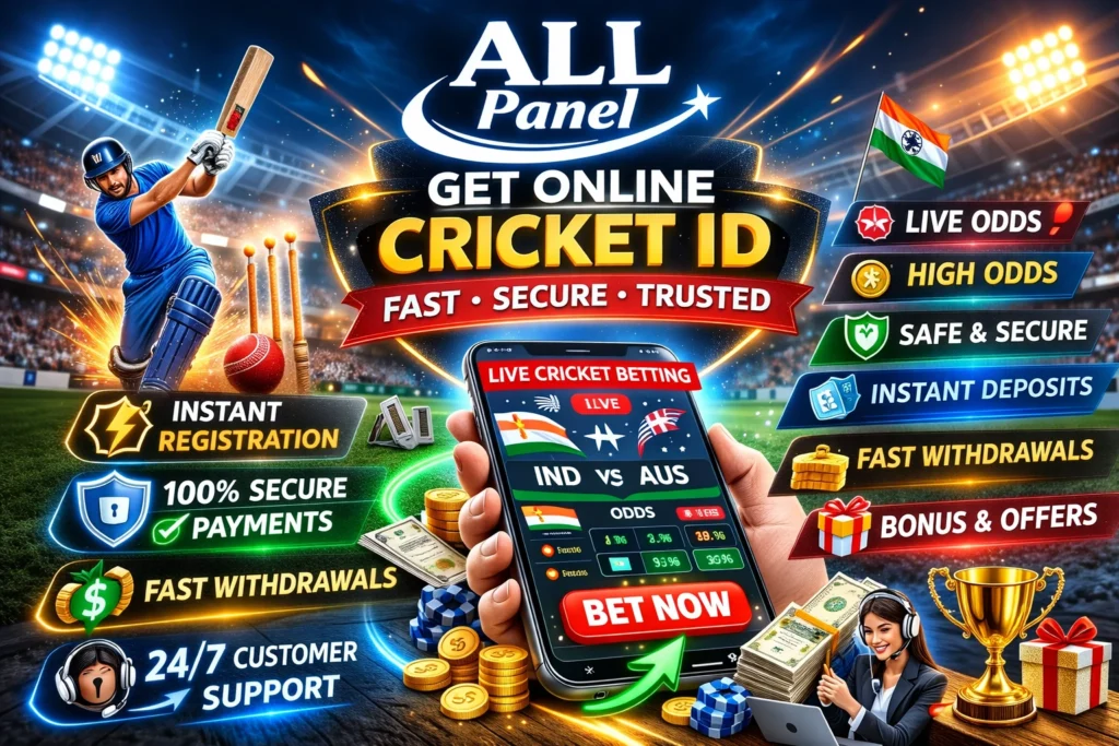 Get Online Cricket ID with ALL Panel – Fast, Secure & Trusted Live Cricket Betting Platform