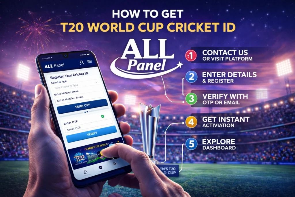 Step-by-step guide to get T20 World Cup Cricket ID with ALL Panel