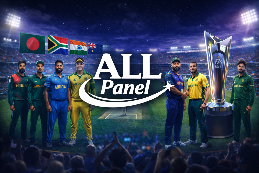 T20 World Cup 2026 Teams Lineup with ALL Panel Logo