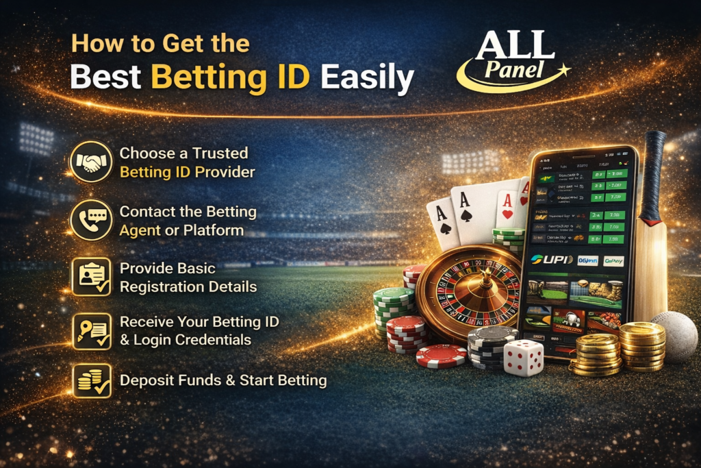Step by step guide showing how to get the best betting ID with secure registration, deposit options, and online betting access