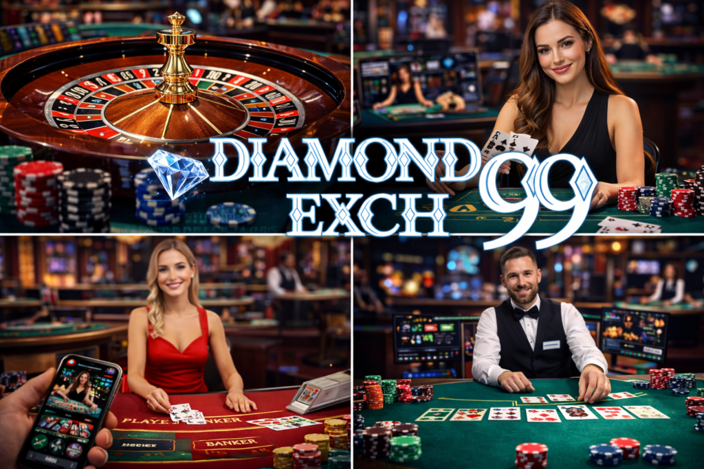 Popular Live Gambling Games like Live Roulette Blackjack Baccarat and Poker on Diamondexch99 Live Casino