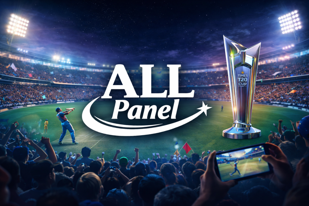 T20 World Cup Live 2026 Stadium Match with ALL Panel Logo