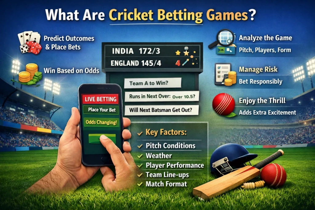 what are cricket betting games explained