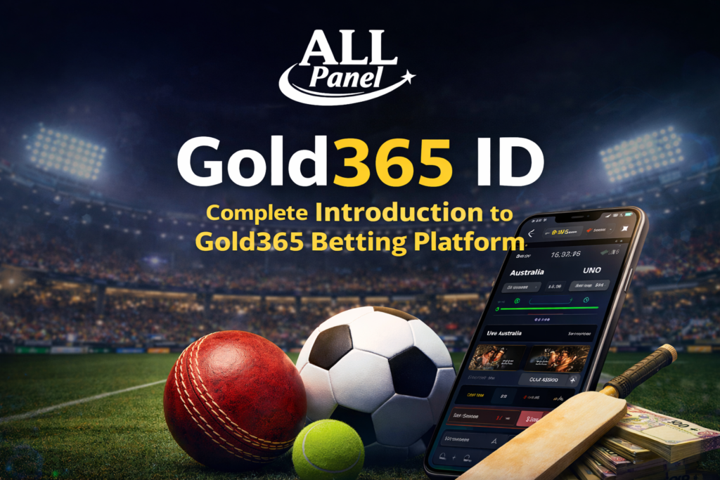 Gold365 ID online betting platform introduction with sports betting markets and All Panel logo